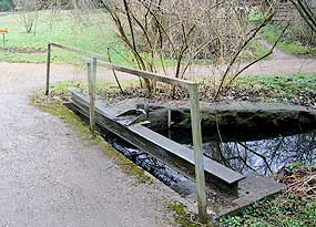 Wehr im Botanischen Garten